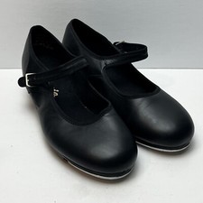 Capezio Mary Jane 3800 Size 8.5 M Ladies Tap Shoes Black Tele Tone Tap EUC