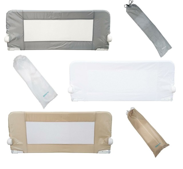 Baby Bed Guard Mesh Bed Rail Safety Guard Kid Bumper Cot Beds Grey
