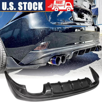 Fit for Lexus IS350 ISF 2013-2016 REAL Carbon Rear Bumper Diffuser
