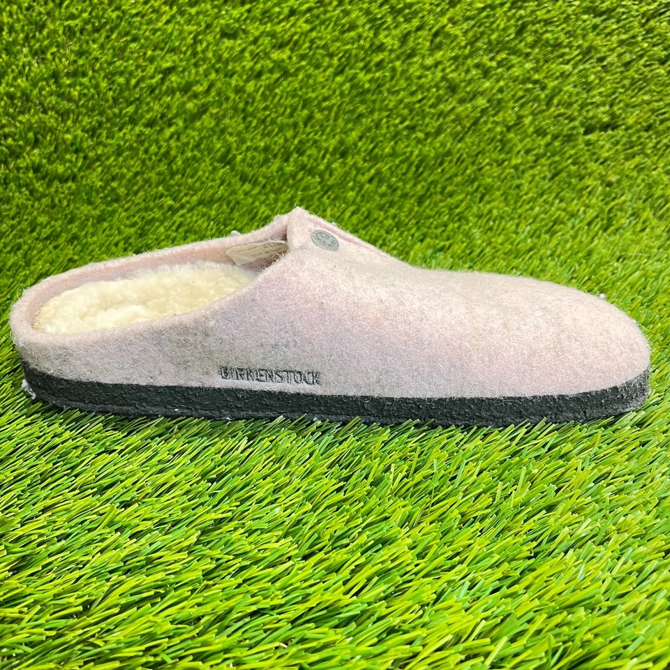 Zapatillas informales Birkenstock Zermatt de fieltro de lana de oveja para mujer talla 7 rosa Foto 4 de 4