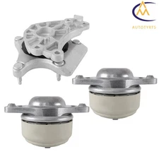 3PCS Engine Motor Mounts & Trans Mount Set For Mercedes C300 C350 GLK350 4Matic