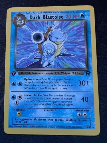 POKEMON 1ST EDITION DARK BLASTOISE NON HOLO MINT