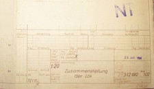 Rarität  Technische Zeichnung E- Lok DDR im ...