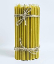 Set of 10pcs Beeswax Church Candles 19?cm (7.5?in) Slim Honey Scent