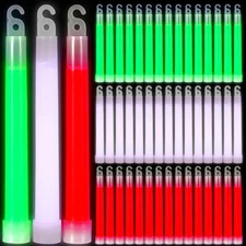 60 Pcs Ultra Bright Glow Stick Bulk, Emergency Light Stick Glow in The Dark C...