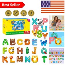 26 Large Animal-Themed Magnetic Letters for Engaging Preschool Learning Games