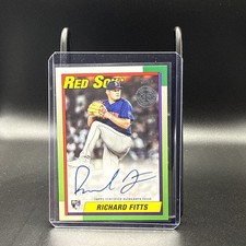 2025 Topps Update Series - 1990 Topps Baseball Autographs Richard Fitts Red Sox