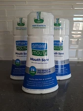 SmartMouth Mouth Sore Zinc Activated Oral Rinse 10.82oz, 3 Pack 2026
