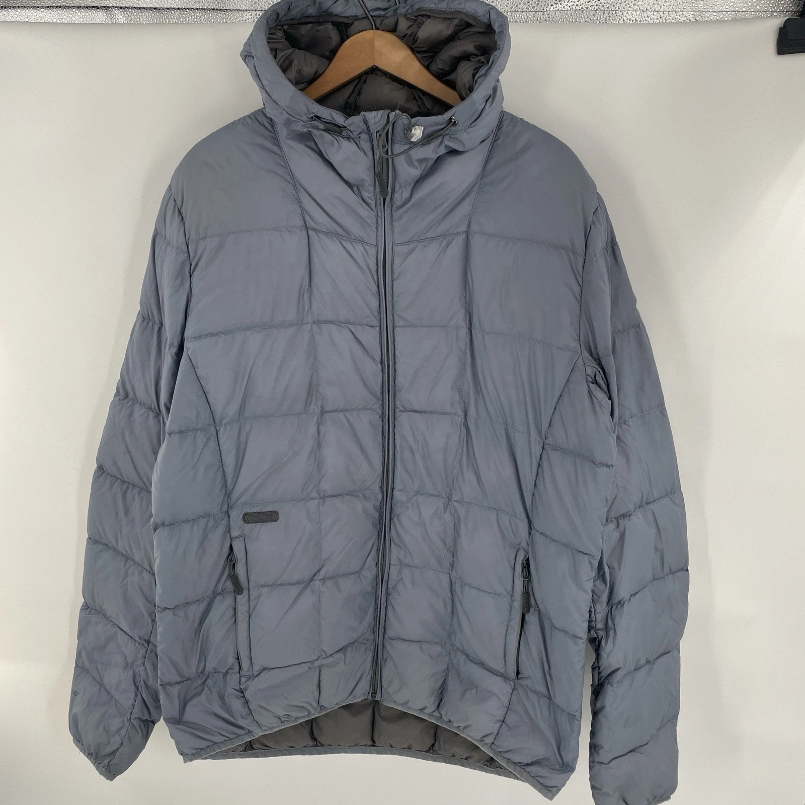 Torpedo7 Blue 600 Down Hooded Full Zip Puffer Jacket - Mens Size XL - Outdoors