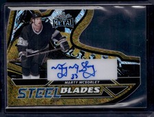 2025 Leaf Metal Hockey Legends Marty McSorley Steel Blades GOLD Shimmer AUTO 1/1