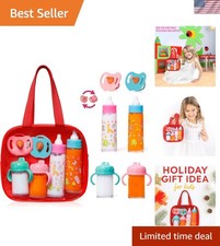 Portable Baby Doll Feeding Play Set - Ideal Gift for Creative Toddlers Aged 3-10