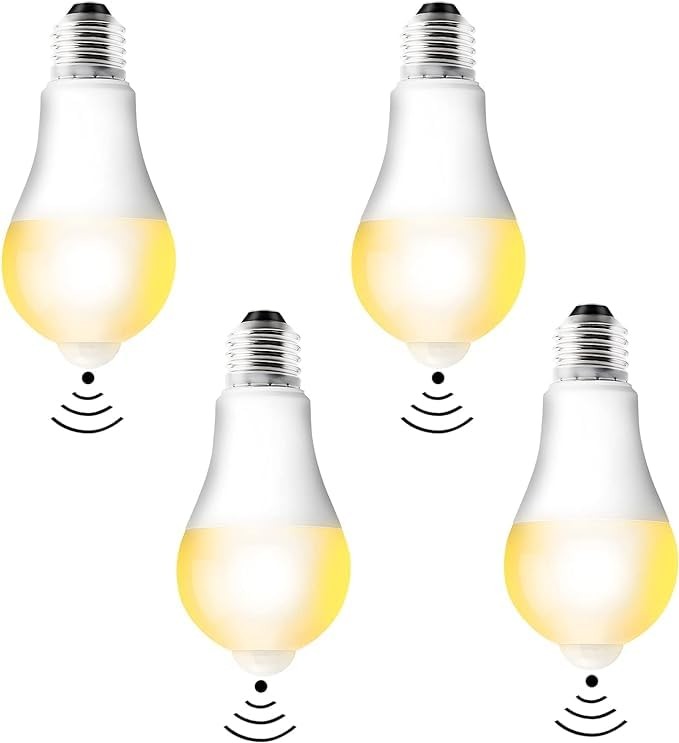 Ampoule LED E27 mouvement évitez le noir avec détecteur PIR lot de 4