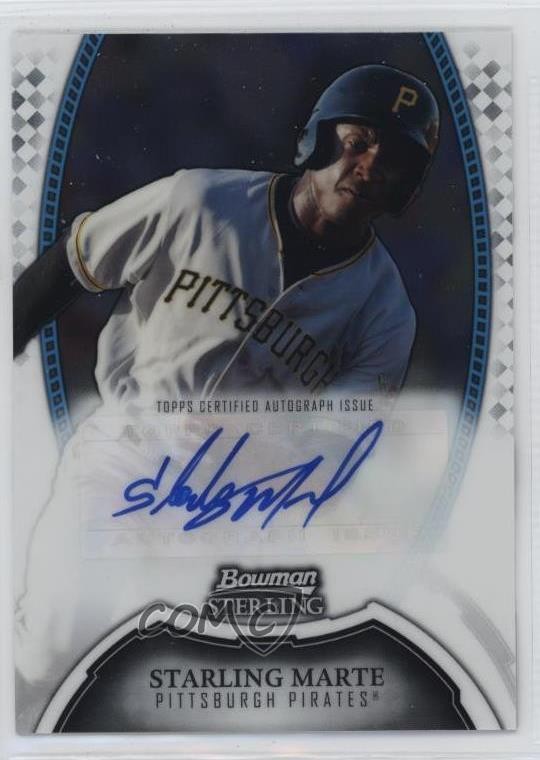 2011 Bowman Sterling Prospect Auto Starling Marte #BSP-SM Auto 4m3
