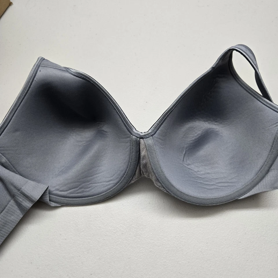 Sujetador Olga para mujer 36DD azul geométrico GB4871A camiseta correa con aros Foto 3 de 4