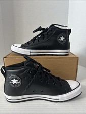 Zapatillas Converse Chuck Taylor All Star Street Lugged cuero negro M8.5/W10.5