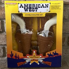 TOOTSIE TOY 7342 - American West Double Holster Set Diecast Pistol Toy