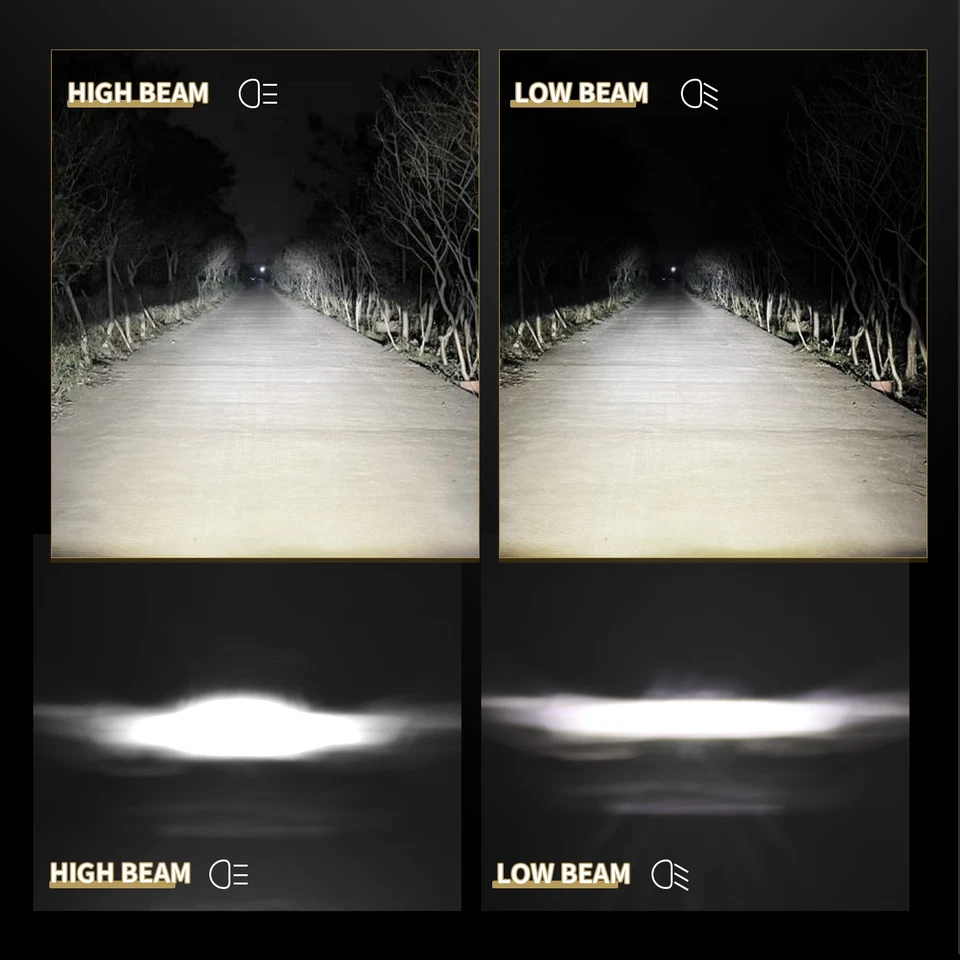 Faro LED redondo de 7 pulgadas negro para Chevy C10 C20 C30 K10 G20 Foto 3 de 4