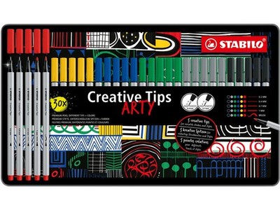 STABILO Creative Tips ARTY CLASSIC, 30er Metalletui 1 bis 20 Stk SPARE 22%