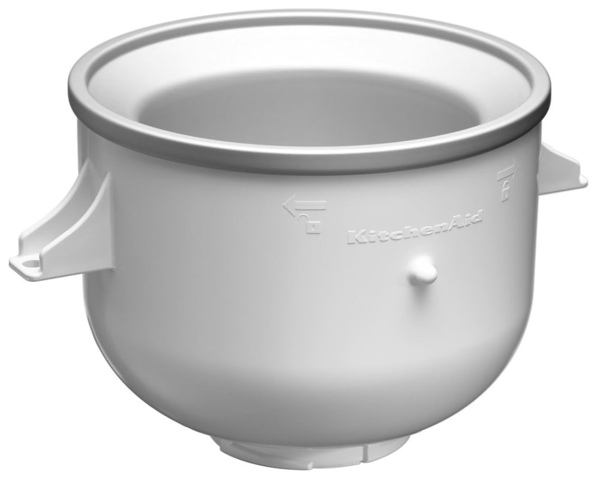 Sorbetière KitchenAid 1,9L neuve pour préparer de délicieuses glaces maison en blanc nacré