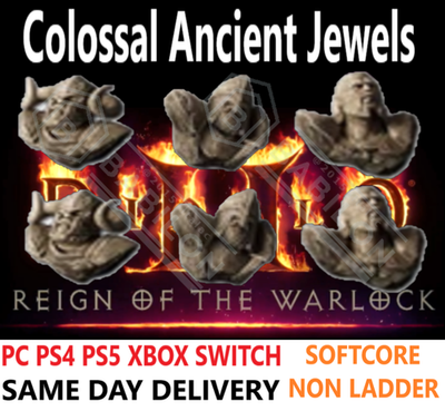 ✓ PC PS4 PS5 XBOX SWITCH✓ Colossal Ancient Jewels Diablo 2