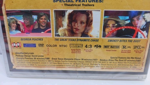 Georgia Peaches/Great Texas Dynamite Chase/Smokey Bites The Dust (DVD) NEW - Picture 3 of 10
