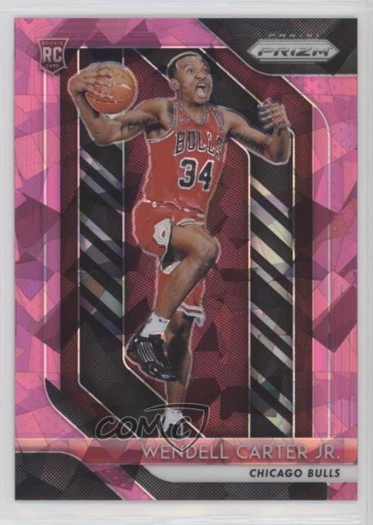 2018-19 Panini Prizm Pink Ice Prizm Wendell Carter Jr #80 h3e