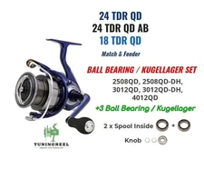 Upgrade Set Fishing Reel Daiwa 18 24 TDR 2508 3012 4012 QD AB Tuning Ball Bearings