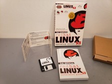 Vintage Big Box Retail Redhat Linux 5.1 Operating System CD Set, Flop and Manual