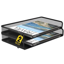 1InTheOffice Side Load Letter Tray Stackable,...