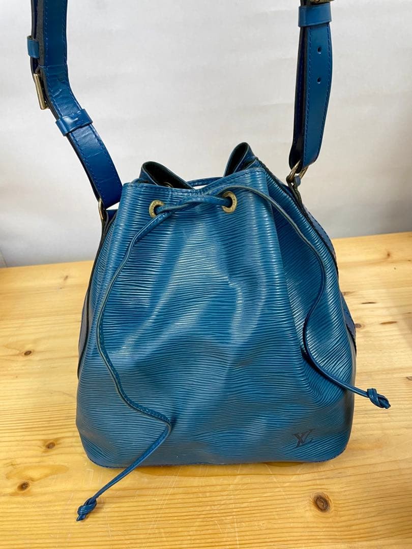 LOUIS VUITTON Petit No Shoulder Bag Blue From Japan