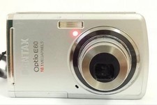 PENTAX OPTIO E60 Digital Camera Silver 10MP Compact Tested