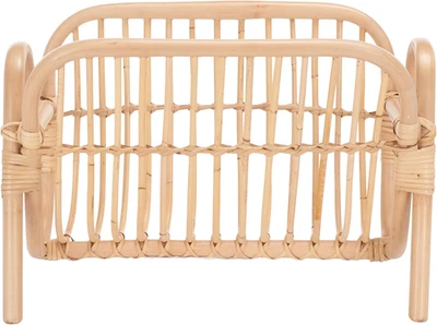 Selby Rattan Magazine Rack - Woven Organizer for Living Room or Reading Nook - Image 1 of 4