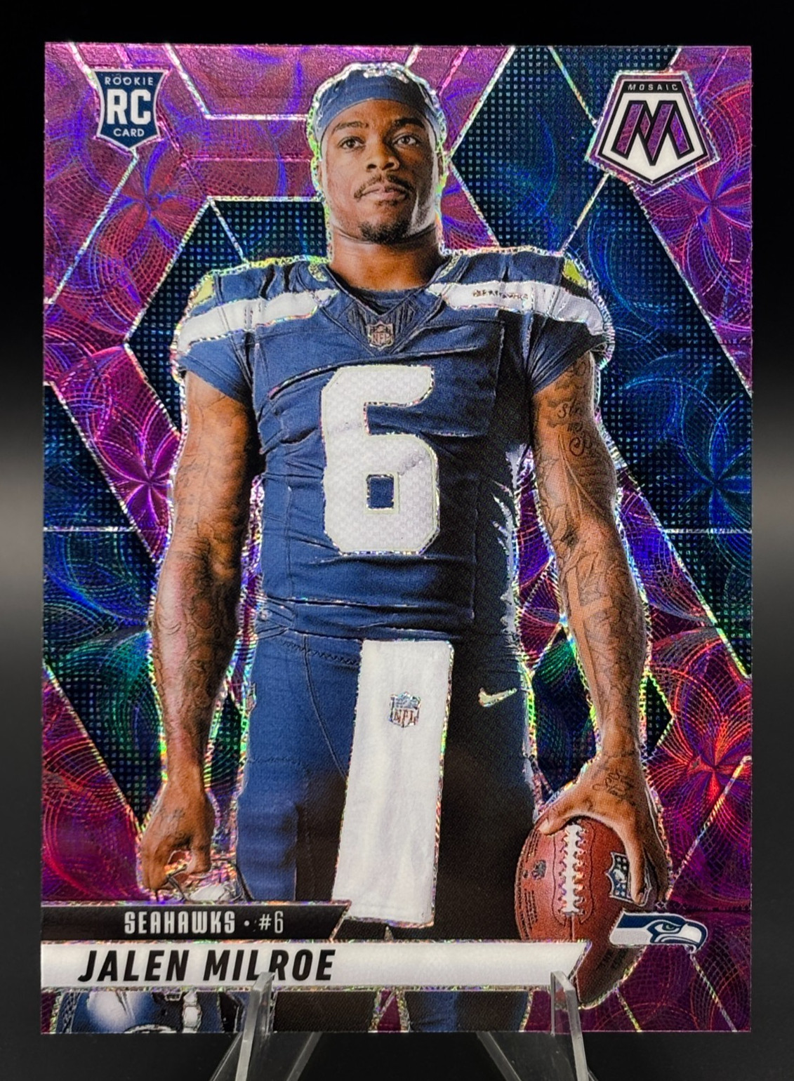 JALEN MILROE 2025 Mosaic Football Purple Scope Variation - Seahawks #283
