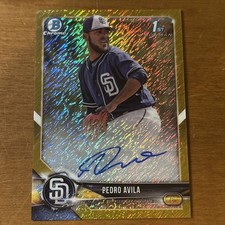 2018 Bowman Chrome Prospect Auto Gold Refractor /50 Pedro Avila #CPA-PA Auto