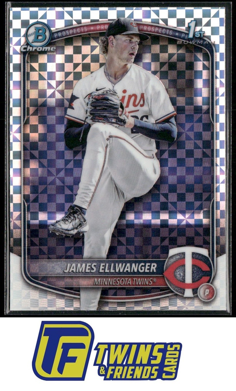 2025 Bowman Draft #BDC-164 James Ellwanger Chrome X-Fractor