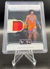 Jalen Williams 2024-25 Panini Noir 90/99 Patch GU Game Night Jerseys #GNJ-JDB