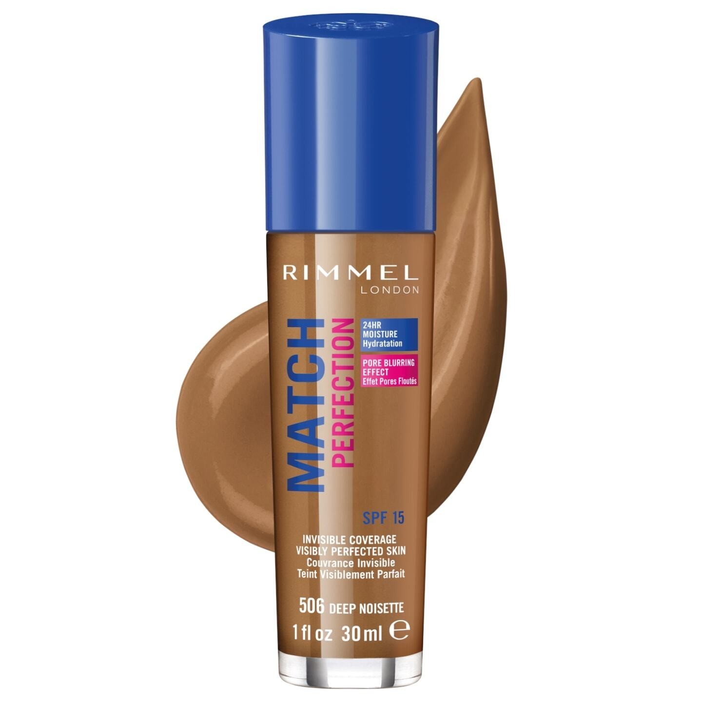 Rimmel London Match Perfection Foundation - 506 Deep Noisette