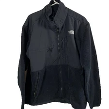 The North Face Retro Denali Fleece Jacket Black Full Zip Men XL Polartec FLAW