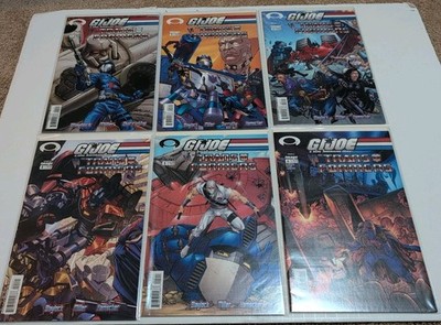 G.I. Joe vs Transformers #1-6 Vol. 1 Complete Set Image 2003 3A 4B 5A 6A