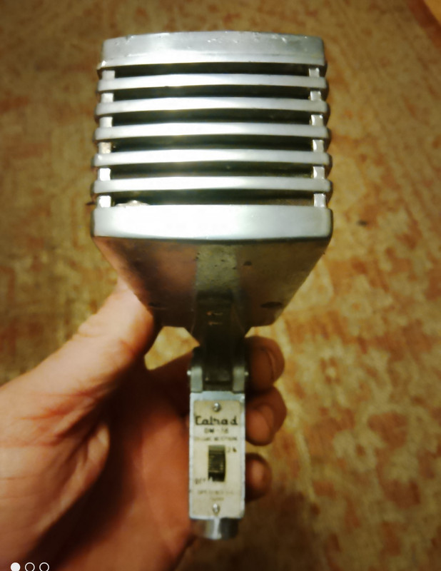 Rare Calrad 1960s DM-18 Handheld Microphone Push-to-Talk 4-Pin Universal Unique