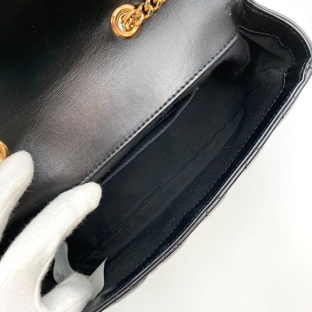 Versace Chain Shoulder Bag Black Leather Medusa Logo Unused Luxury thumbnail 7