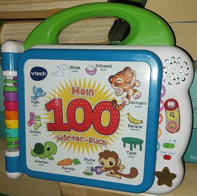 VTech Baby Mein 100-Wörter-Buch   Interaktives Bilderbuch deutsch/englisch