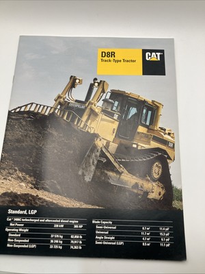 CATERPILLAR BROCHURE D8R Track Type Tractor