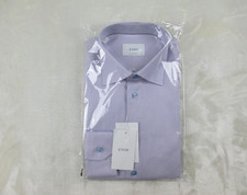 NEW Eton Dress Shirt Mens 42 16.5 Large Pink Check Cotton Contemporary Business