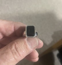 Dark Green Quartz Ring Sterling