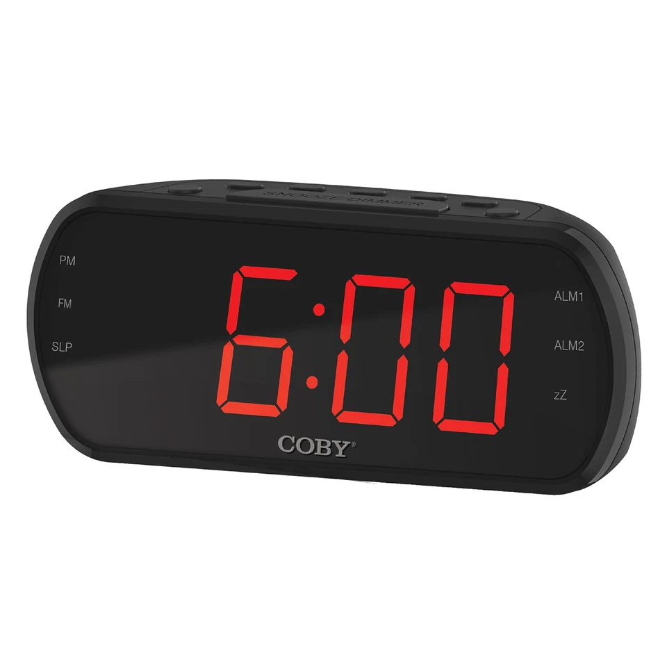 Coby Digital Dual Alarm Clock with FM Radio - Large LED Display Bedside Clock... - Image 2 of 4