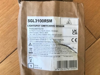 1 x Ex-oder Honeywell SGL 3100 RSM Lightspot Schaltsensor (Box über Käfigen)