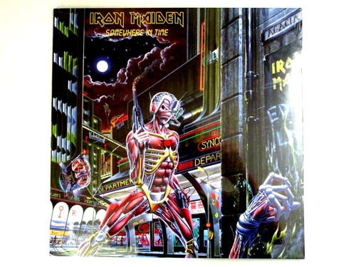 IRON MAIDEN SOMEWHERE IN TIME LP 2024 IMPORT 180 GRAM VINYL