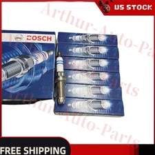 6X Bosch ZGR6STE2 Spark Plugs Fits For BMW E60 E90 E92 E93 135i 335i 535i OEM