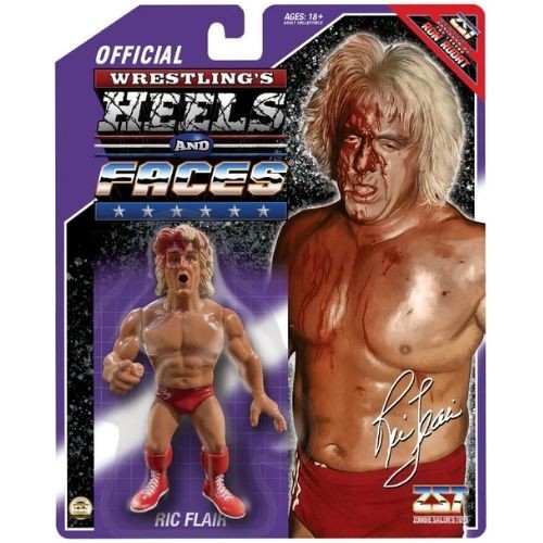 WWERIC FLAIRフィギュア(1of600体)Times Square限定 Wrestling's Heels and Faces Ric Flair Bloody Action Figure Zombie